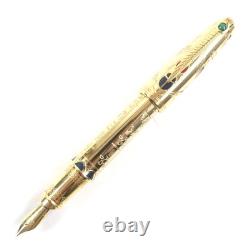 Goku Dupont Édition Limitée Pharaon Nib 18K À 2575 Pièces, Stylo à Encre en Pierre Colorée