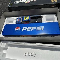 Jeff Gordon 2002 DuPont Pepsi Flames Brookfield Camion porte-voitures Dually 1/24 en métal moulé