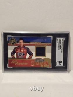 Jeff Gordon 2005 Press Pass Premium Hot Threads SGC Noté 9 Numéro 1/1