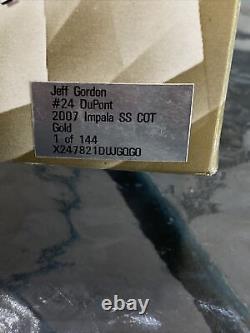 Jeff Gordon #24 Nicorette 2007 Cot Impala Ss Cot 124 Or #44/144 Dernier