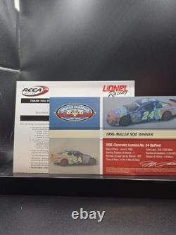 Jeff Gordon Ray Evernham Signé #24 DuPont Victoire de Dover 1996 Monte Carlo LE 1/96