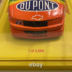 Légende Vintage Nascar Jeff Gordon RARE 1 Sur 2000 Diecast Avec Billet de Course Original