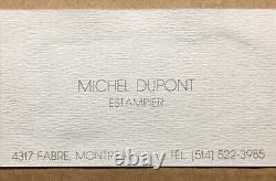 Michel Dupont (Canadien) Impression signée et numérotée Zenith (1983)