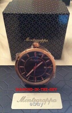 Montegrappa Fortuna Table Horloge Pvd Rosegold Idfotcrb Mrrp 395 $ Édition Limitée