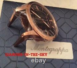 Montegrappa Fortuna Table Horloge Pvd Rosegold Idfotcrb Mrrp 395 $ Édition Limitée