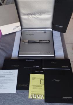 NOUVEAU Stylo Roller S. T. Dupont 007 James Bond PVD Édition Limitée année 2004