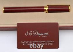 Nouveau Président de S. T. Dupont : Stylo-plume édition limitée Grenat Montparnasse en or 18 carats