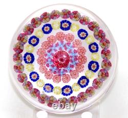 Presse-papier en cristal en verre d'art MINI 5 anneaux BACCARAT France époque Dupont antique