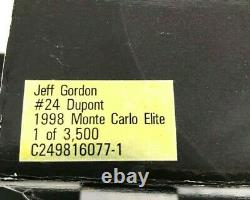 Prototype Pré-production 124 Jeff Gordon #24 Dupont 1998 Chevy Avec Coa #5 De 3500