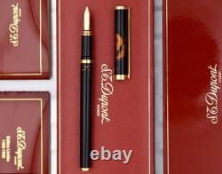 S. T. DUPONT Columbus 1492 1992 Édition Limitée Stylo Plume en Laque Chinoise M