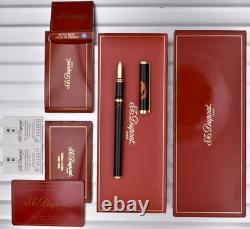 S. T. DUPONT Columbus 1492 1992 Édition Limitée Stylo Plume en Laque Chinoise M