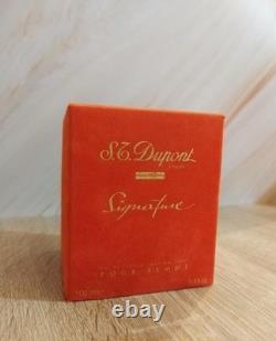S. T DUPONT Signature EDP 100ml, Discontinué, Rare et Neuf. (? EXPÉDIER AUX ÉTATS-UNIS)