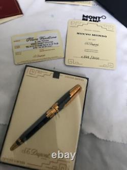 S. T DuPont Nuevo Mundo édition limitée 0122/1000 stylo à bille - neuf état mint