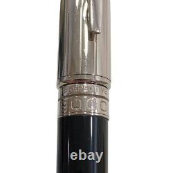 S. T. Dupont 2000 Perspective Édition Limitée Stylo à Bille Noir & Argent