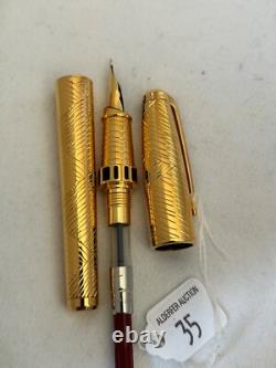 S. T Dupont Afrika/Afrique Édition Limitée 1000 Stylo Plume, Plume M 18K - État Neuf
