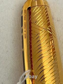 S. T Dupont Afrika/Afrique Édition Limitée 1000 Stylo Plume, Plume M 18K - État Neuf