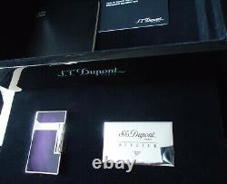 S. T. Dupont Atelier L2 Lighter Purple Chinese Laquer Edition Limitée