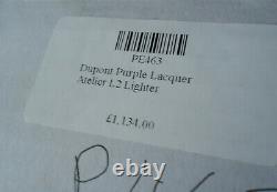 S. T. Dupont Atelier L2 Lighter Purple Chinese Laquer Edition Limitée