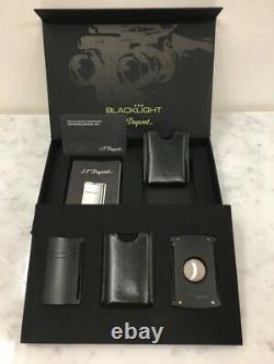 S. T. Dupont Blacklight Limited Edition Briquet Et Coupeur Dans La Boîte