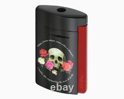 S. T. Dupont Briquet Minijet Memento Mori Noir et Rouge Édition Limitée 010894