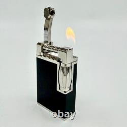 S. T. Dupont Briquet à gaz Maharaja noir et argent édition limitée 201/1500 en état de marche