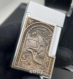 S. T. Dupont Briquets Dernière Édition Limitée Crâne Rose Briquet Son Crisp Dupont