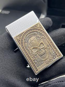 S. T. Dupont Collection LIGNE2 Édition Limitée Briquet Butane Crâne Rose 16398