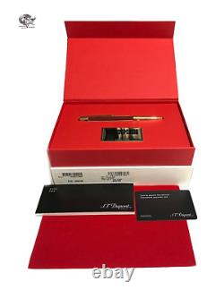 S. T. Dupont Défi Iron Man Édition Limitée Stylo à Bille Rouge Dorure 405720