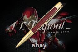 S. T. Dupont Défi Iron Man Édition Limitée Stylo à Bille Rouge Dorure 405720