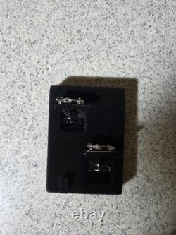 S. T. Dupont Édition Limitée McLaren Formule 1 Boutons de Manchette en Acier PVD Noir/Acier de Voiture de Course
