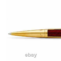 S. T. Dupont Édition limitée 405720 Iron Man Défi rouge avec finitions or rose stylo bille 0008