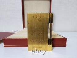 S. T. Dupont Gatsby Gold Édition Limitée Briquet de collection d’occasion endommagé