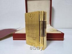 S. T. Dupont Gatsby Gold Édition Limitée Briquet de collection d’occasion endommagé