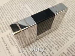 S. T. Dupont Gatsby Silver Gas Lighter Abstraction Black Edition Limitée À 2500 Exemplaires