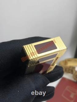 S. T. Dupont L2 Édition Limitée Briquet Gonflable Rouge Or Neuf dans sa Boîte