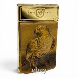 S. T. Dupont LINE 2 Briquet à gaz Gold Édition limitée Falcon Tiger Eye 003/288