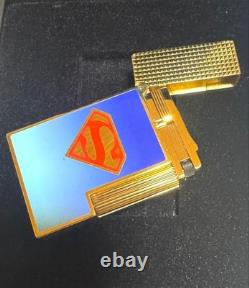 S. T. Dupont LINE 2 Superman Briquet à gaz Édition limitée Neuf et inutilisé