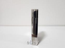 S. T. Dupont Ligne 2 Édition Limitée Noir et Argent Briquet Double Bannière