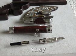 S. T. Dupont Limited Edition 400 Wild West Writing Kit Stylo De Fontaine 18k