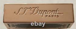 S. T. Dupont Limited Edition Travel In Time Ligne 2 Lighter, Pink Gold, 16982 Nib