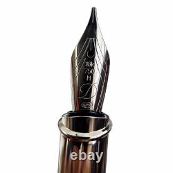 S. T. Dupont Neptune LE Stylo plume plume en or 18 carats, laque bleue de Chine