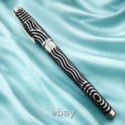 S. T. Dupont Neptune LE Stylo plume plume en or 18 carats, laque bleue de Chine