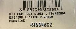 S. T. Dupont Picasso Stylo-plume en laque noire Writing Kit, 410046C2, Neuf dans sa boîte