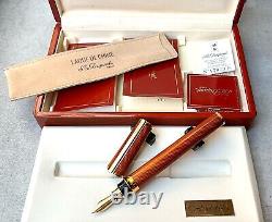 S. T. Dupont Président Édition Limitée Ambre Montparnasse Stylo-plume avec boîte, NOS