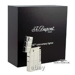 S. T. Dupont Solitaire 60ème Anniversaire Édition Limitée Briquet Line 2 NOUVEAU