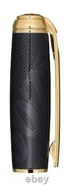 S. T. Dupont Stylo RollerBall James Bond 007 Noir & Or, ST412048, Neuf Dans La Boîte