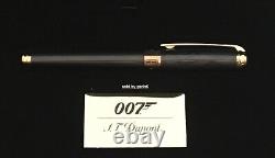 S. T. Dupont Stylo RollerBall James Bond 007 Noir & Or, ST412048, Neuf Dans La Boîte