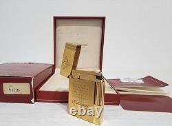 S. T. Dupont briquet à gaz Fumer du tabac Dupont Gatsby or édition limitée