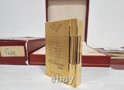 S. T. Dupont briquet à gaz Fumer du tabac Dupont Gatsby or édition limitée