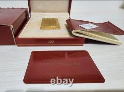 S. T. Dupont briquet à gaz Fumer du tabac Dupont Gatsby or édition limitée